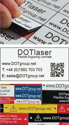 DOTlaser Flexible Engraving Laminate Example